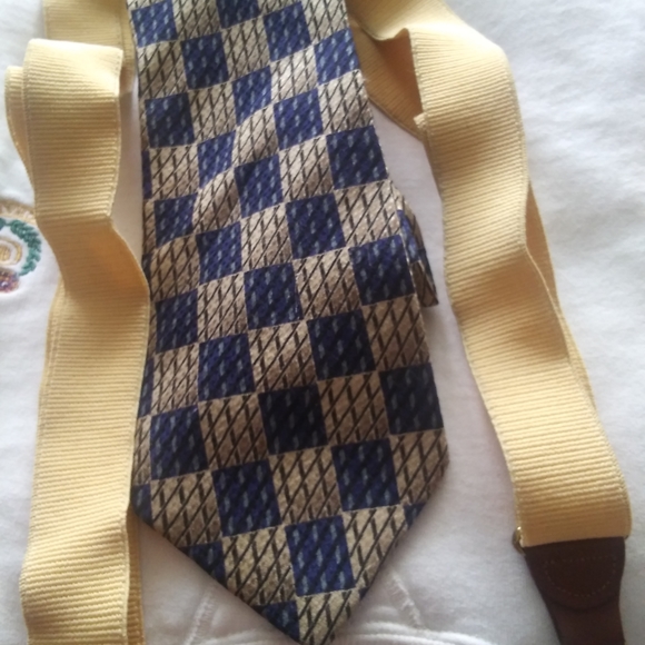 Ziggurat XL silk designer tie $48+ free XL suspend - Picture 2 of 4